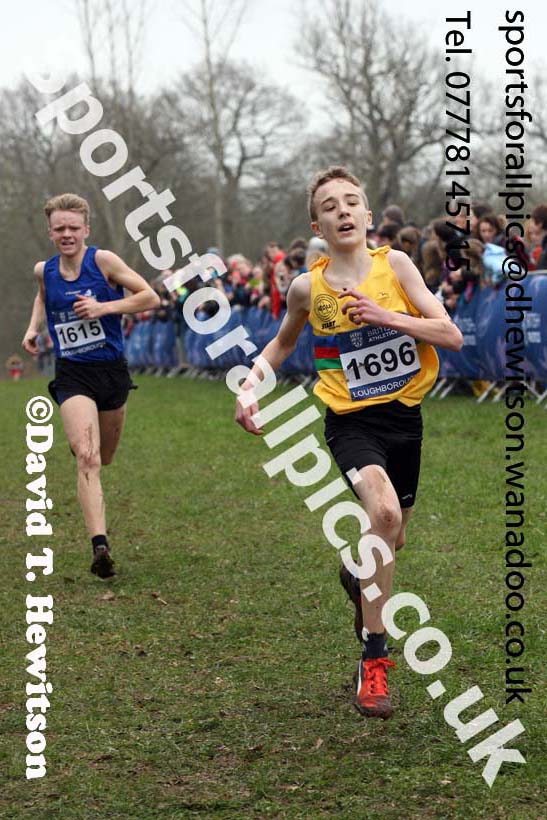 Boys under-15s Inter Counties Cross Country, Prestwold Hall, Loughborough. Photo: David T. Hewitson/Sports for All Pics